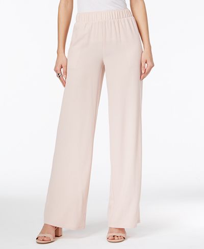 INC International Concepts Crepe Wide-Leg Pants, Only at Macy's