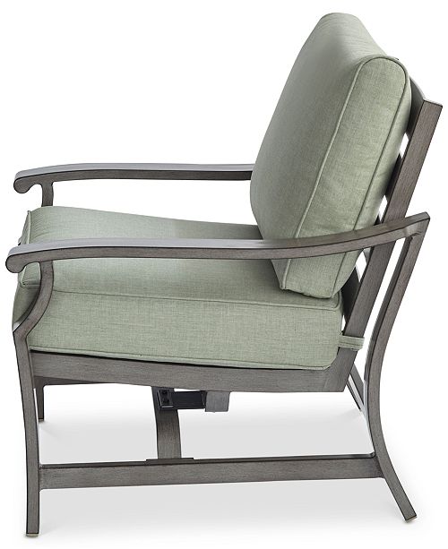 Furniture Tara Aluminum Outdoor Rocker Chair, Created for Macy's Furniture Macy's