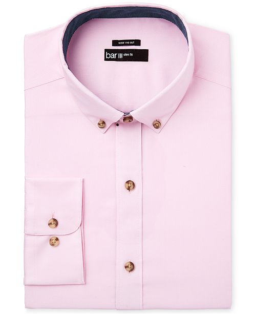 Bar III Men's Wear Me Out SlimFit Stretch Easy Care Dress Shirt