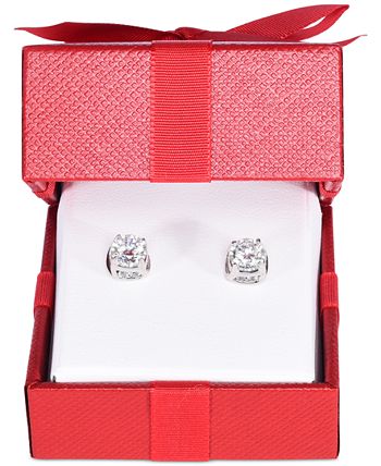 Diamond Spiral Stud Earrings 1 1 4 ct. t.w. in 14k Gold Rose Gold or White Gold