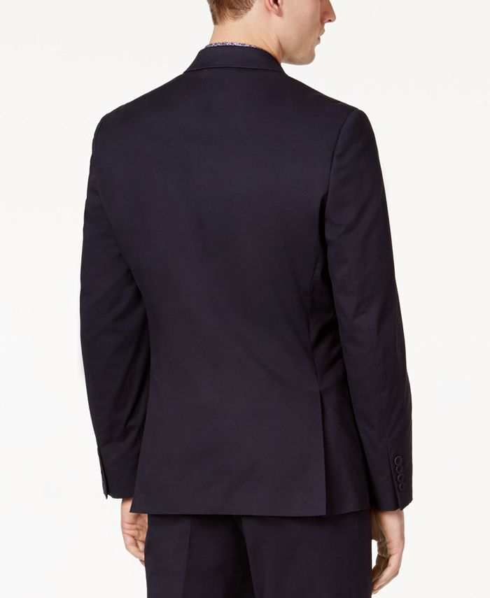 Bar III Men's Slim-Fit Navy Stretch Jacket, Created for Macy's ...