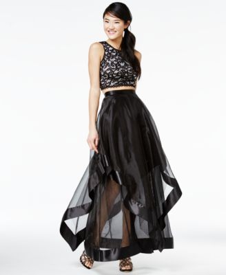 macys black prom dress