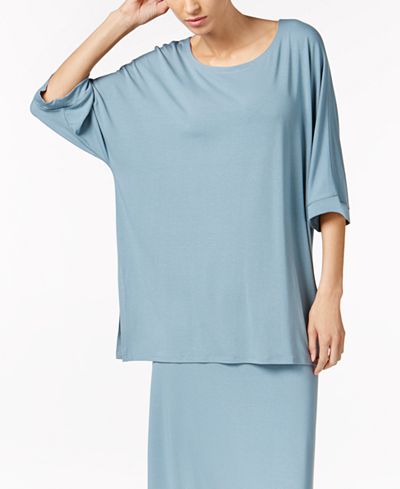 Eileen Fisher Jersey Three-Quarter-Sleeve Tunic