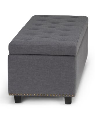 Hayes Fabric Storage Ottoman