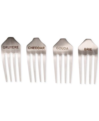 Thirstystone Stainless Steel 4 Piece Fork Cheese Markers