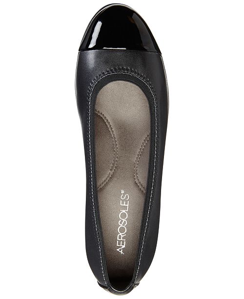aerosoles navy blue flats