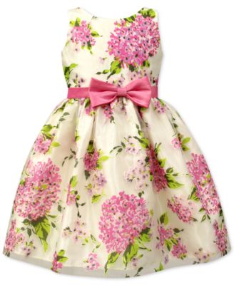 Jayne Copeland - Hydrangea Print Dress, Toddler & Little Girls (2T-6X)