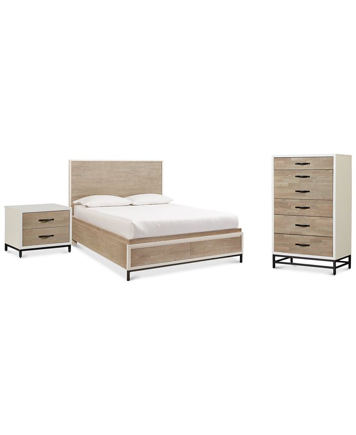 Furniture Avery Storage Platform Bedroom Furniture, 3Pc. Set (King