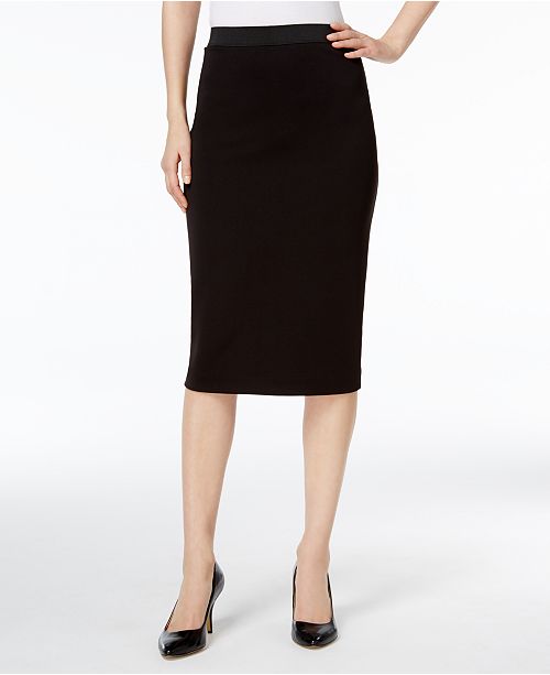 Alfani Below-Knee Pencil Skirt, Created for Macy's - Skirts - Women ...