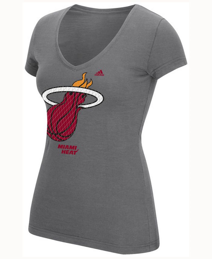 adidas Women's Miami Heat Netted Shine T-Shirt & Reviews - Sports Fan ...