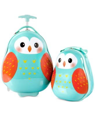 owl suitcase set