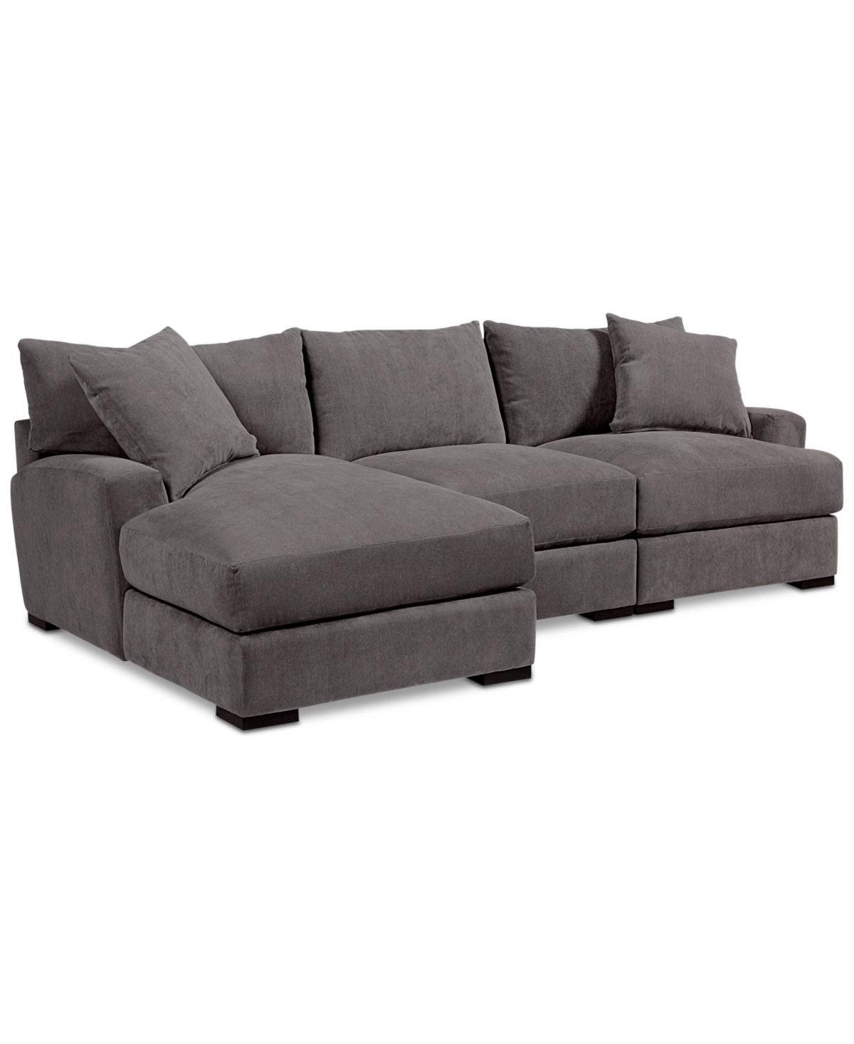 Rhyder 3-Pc. Fabric Sectional Sofa with Chaise, Created for Macy's