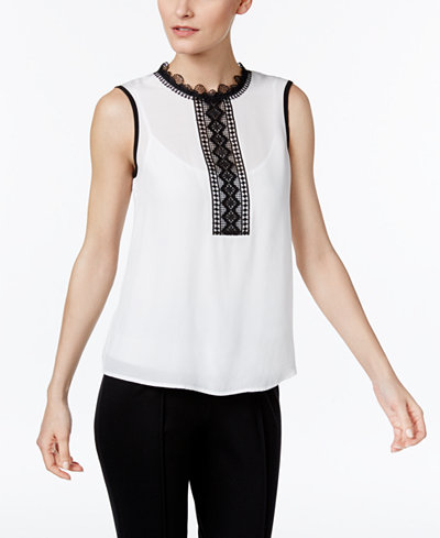 YYIGAL Lace-Trim Blouse, a Macy's Exclusive Style