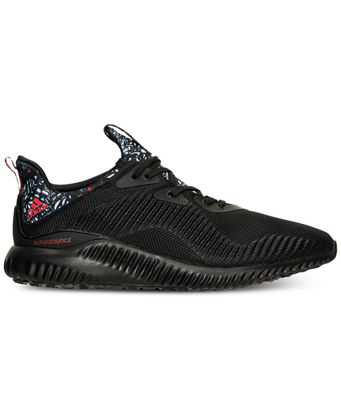 adidas Men's AlphaBounce Running Sneakers from Finish Line - Macy's