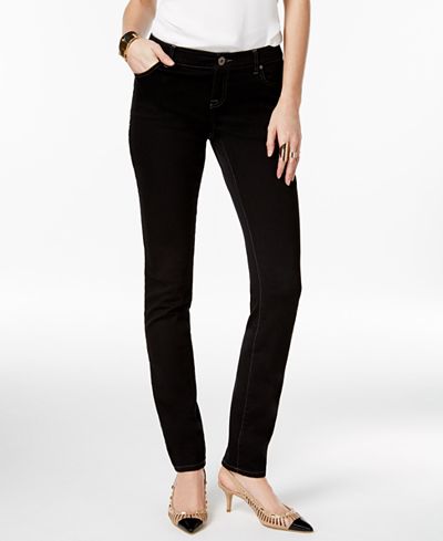 INC International Concepts Black Denim Wash Skinny Jeans, Only at Macy's