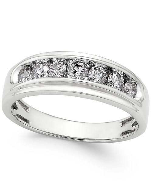 Luxurman Unique Mens Diamond Wedding Band 14k Gold 2 25ct Anniversary Ring