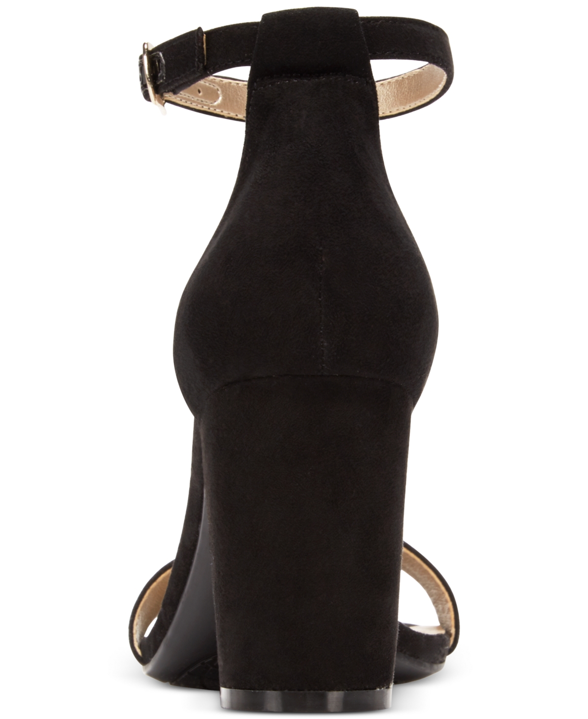 Shop Bandolino Women's Armory Block Heel Dress Sandals In Black Sueded