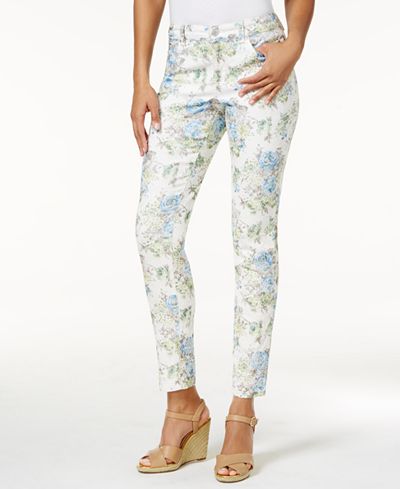 Charter Club Bristol Jacquard Skinny Jeans, Only at Macy's