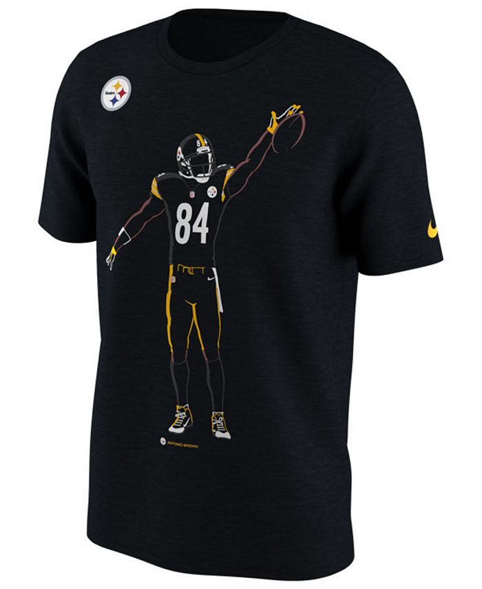 aanvaardbaar Persona Brood Nike Men's Antonio Brown Pittsburgh Steelers Player Silhouette Pack T-Shirt  - Macy's