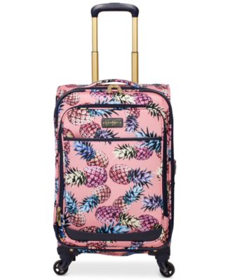 jessica simpson pineapple hardside luggage