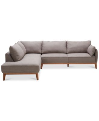 Jollene 113" 2-Pc. Fabric Sectional, Created for Macy's