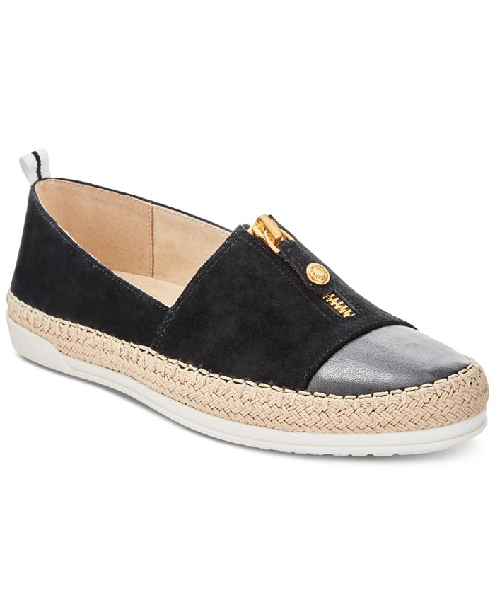 Anne Klein Zip Down Espadrille Flats Macy s