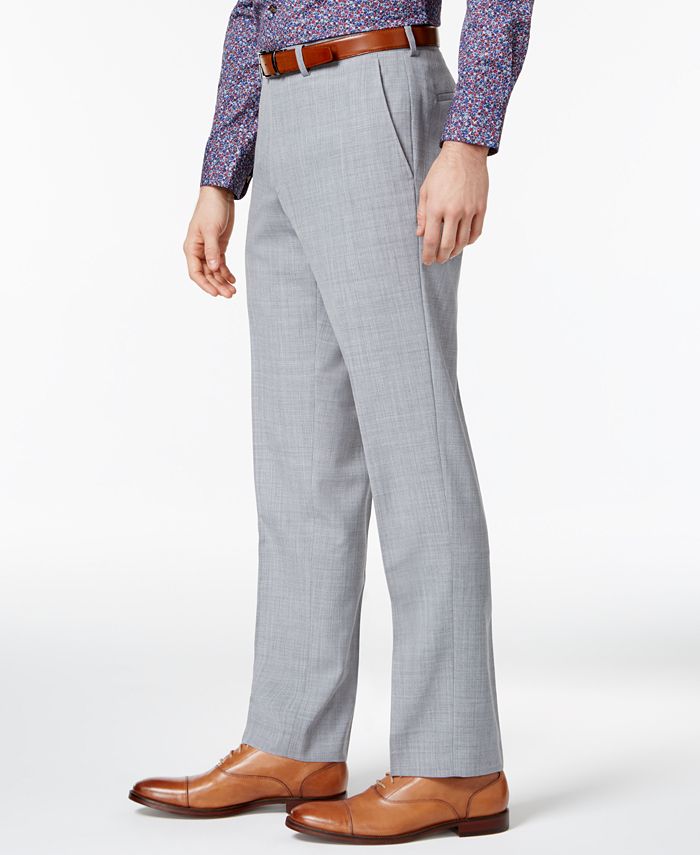 Bar III Men's Light Gray Slim Fit Pants, Created for Macy's Macy's