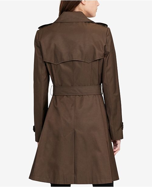 Lauren Ralph Lauren Double Breasted Trench Coat Created For Macy S And Reviews Coats Women