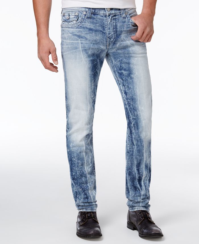 True Religion Men's Rocco Flap-Pocket Skinny Fit Stretch Jeans - Macy's