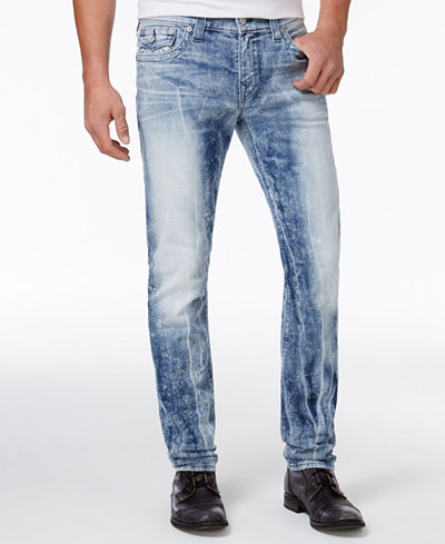 True Religion Men's Rocco Flap-Pocket Skinny Fit Stretch Jeans - Jeans ...