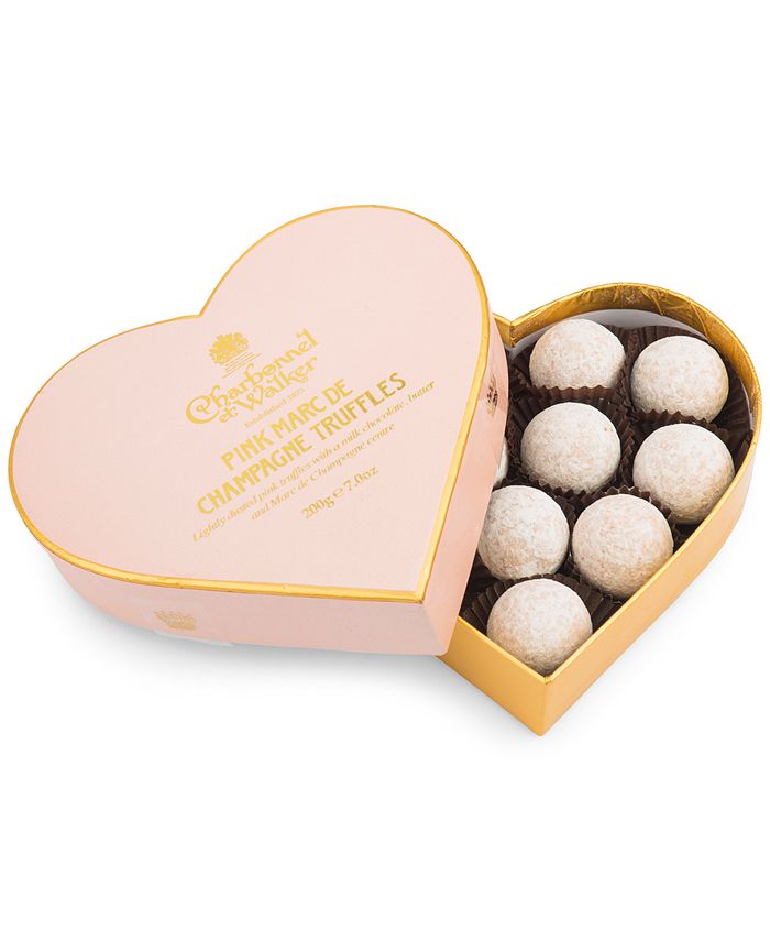 Charbonnel et Walker - Pink Marc de Champagne Heart Box