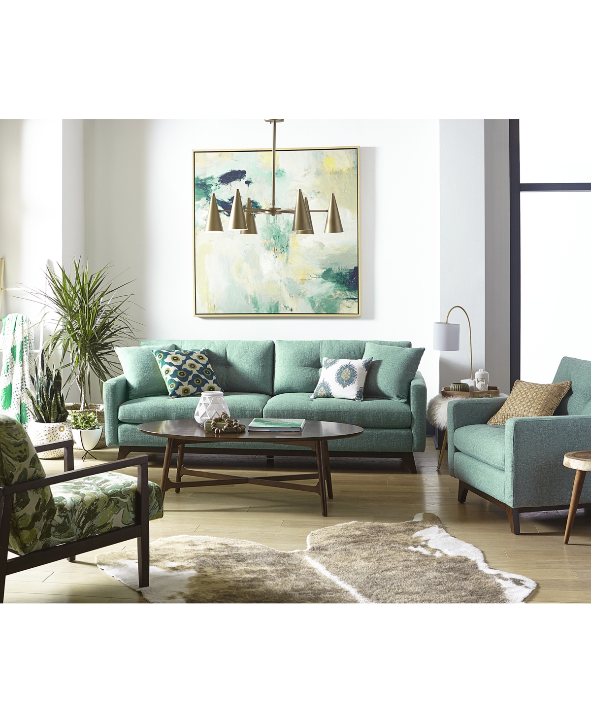 MACY'S NARI 58" FABRIC TUFTED LOVESEAT, CREATED FOR MACY'S 