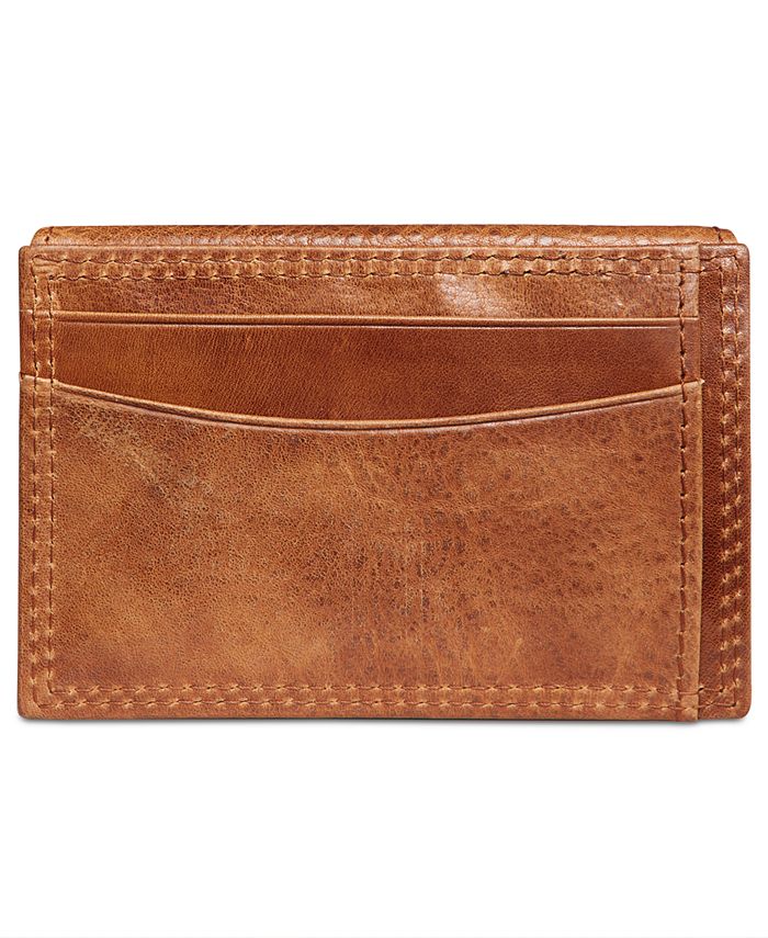 Tasso Elba Men's Leather Flip Card Case & Reviews - All Accessories ...