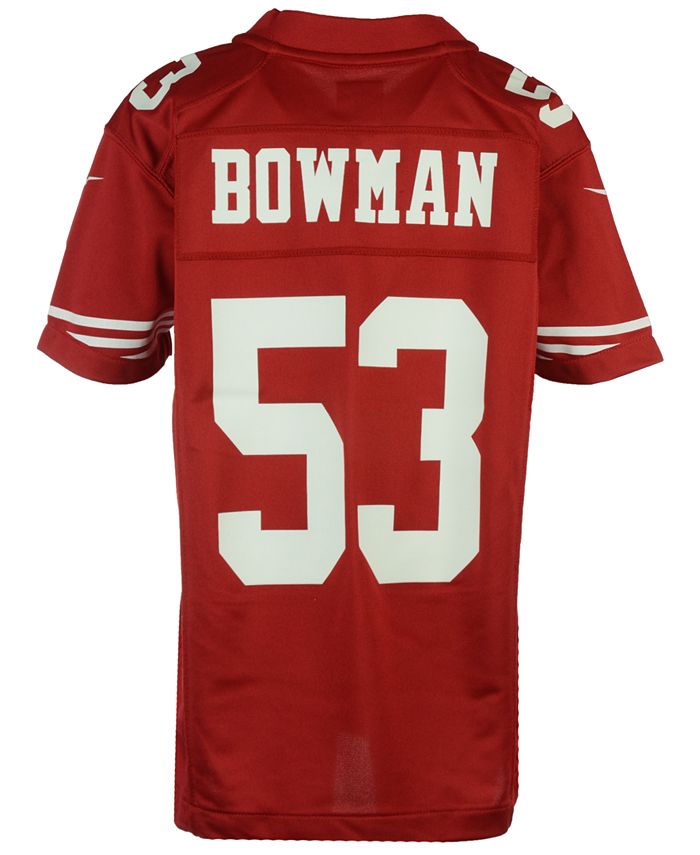 San francisco 49ers bowman hot sale jersey
