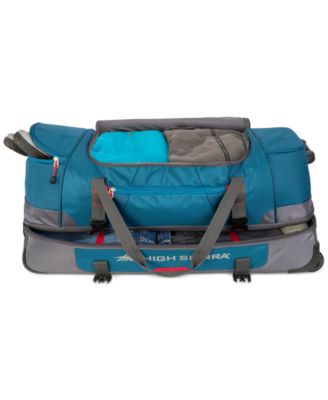 high sierra drop bottom duffel