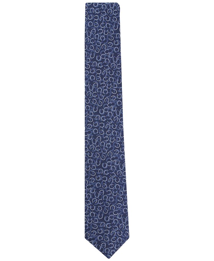 Bar III Men's Secretariat Horseshoe Slim Tie, Created for Macy's - Macy's