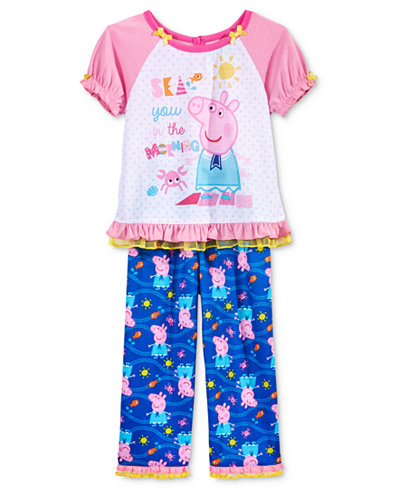 2-Pc. Peppa Pig Sea You In The Morning Pajama Set, Toddler Girls (2T-5T)