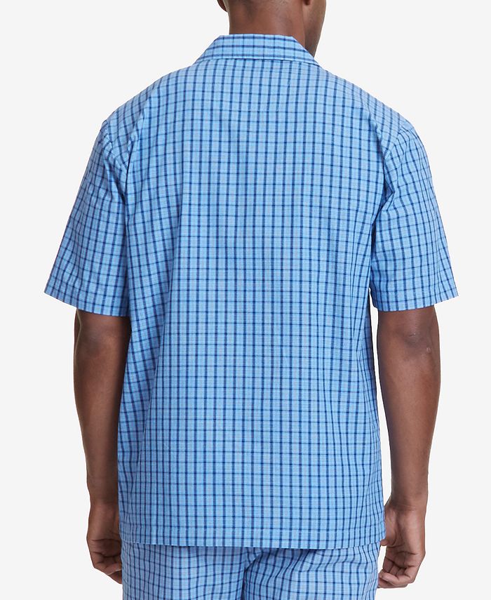 Nautica - Men's Plaid Cotton Pajama Shirt