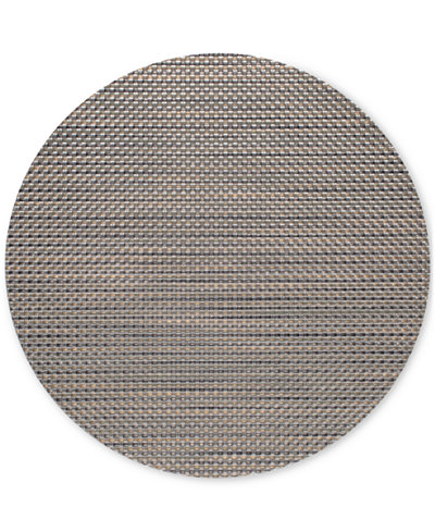 Chilewich Basketweave Woven Vinyl Placemat, Round