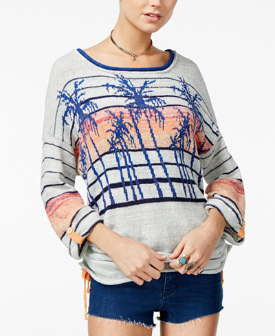 Free People Palm Breeze Graphic Sweater