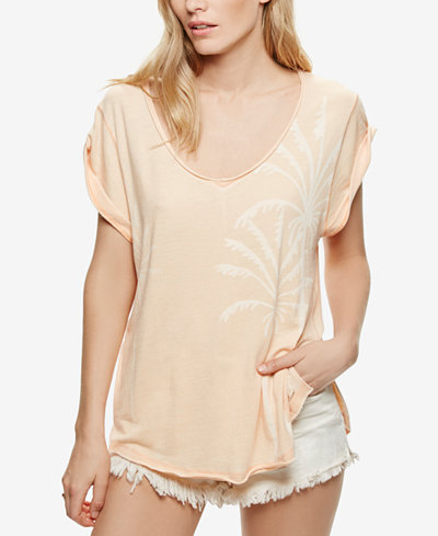 Free People V-Neck Graphic T-Shirt