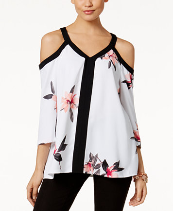 Printed Off-Shoulder Top, Only at Macy's