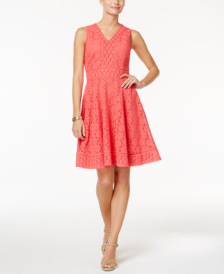 Charter Club Lace Fit & Flare Dress, Created for Macy's - Dresses ...