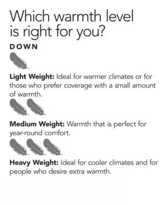 European White Goose Down Medium Weight Hypoallergenic UltraClean Down Comforter, King, Exclusively at Macy’s