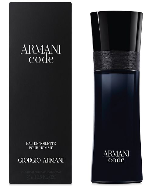 Giorgio Armani Armani Code for Men Eau de Toilette Spray, 2.5 oz - All ...