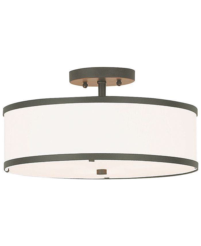 Livex - Park Ridge Metal 15'' Semi Flush Ceiling Mount