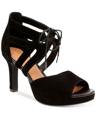 Clarks Artisan Women's Mayra Ellie Peep-Toe Dress Sandals