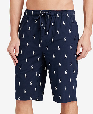 Polo Ralph Lauren Men's Cotton Logo Pajama Shorts - Macy's
