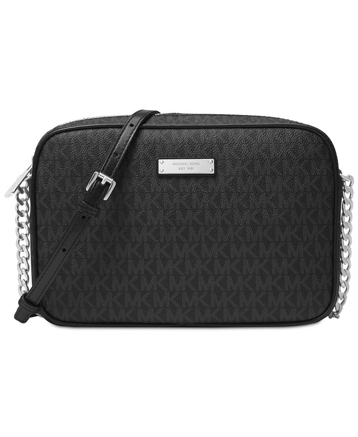 hænge tapperhed optager Michael Kors Signature Jet Set East West Crossbody & Reviews - Handbags &  Accessories - Macy's