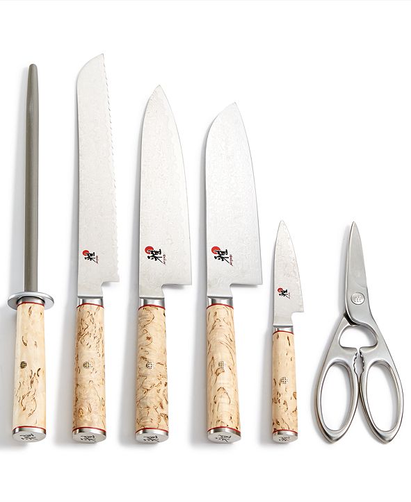 J.A. Henckels Miyabi Birchwood 7Pc. Knife Set & Reviews Cutlery